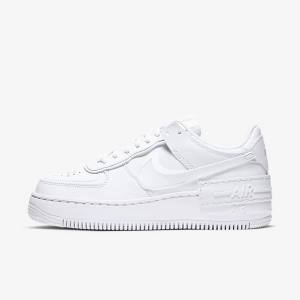 Nike Air Force 1 Shadow Sneakers Damen Weiß | NK106CPB