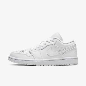 Nike Air Jordan 1 Low Sneakers Damen Weiß | NK061WGH