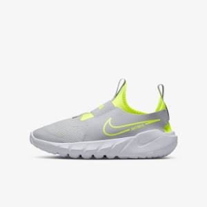 Nike Flex Runner 2 Older Straßen Laufschuhe Kinder Grau Blau | NK935OYA