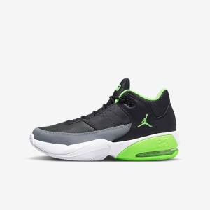 Nike Jordan Max Aura 3 Older Sneakers Kinder Schwarz Grau Weiß Grün | NK856ERP
