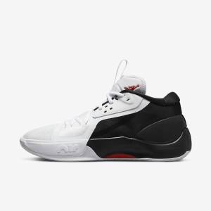 Nike Jordan Zoom Separate Basketballschuhe Herren Schwarz Weiß Rot | NK830IUY
