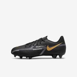 Nike Jr. Phantom GT2 Academy MG Older Multi-Ground Fußballschuhe Kinder Metal Gold Metal | NK204XCP