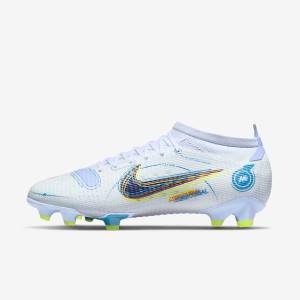 Nike Mercurial Vapor 14 Pro FG Firm-Ground Fußballschuhe Damen Grau Hellblau Blau | NK986FNE