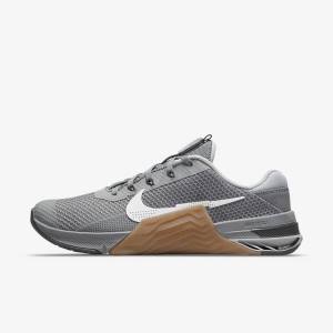 Nike Metcon 7 Sportschuhe Herren Grau Braun Dunkelgrau Weiß | NK698CXI