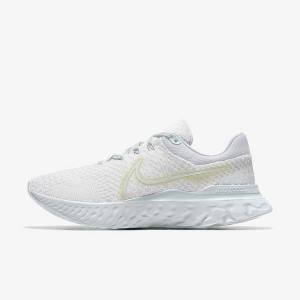 Nike React Infinity Run 3 By You Custom Straßen Laufschuhe Damen Weiß | NK963EBX