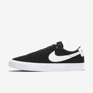 Nike SB Zoom Blazer Low Pro GT Skate Shoes Damen Schwarz Hellbraun Weiß | NK637IAM