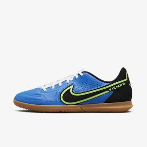 Nike Tiempo Legend 9 Club IC Indoor-Court Fußballschuhe Herren Hellblau Hellgrün Braun Schwarz | NK378HOW