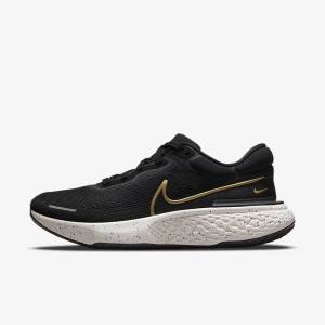 Nike ZoomX Invincible Run Flyknit Straßen Laufschuhe Herren Metal Gold | NK523LWO